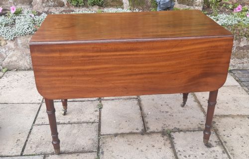 MAHOGANY PEMBROKE DINING TABLE - ADDITIONAL PHOTO 7