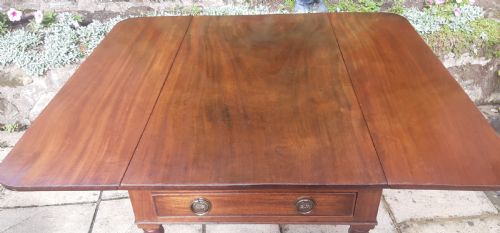 MAHOGANY PEMBROKE DINING TABLE - ADDITIONAL PHOTO 9
