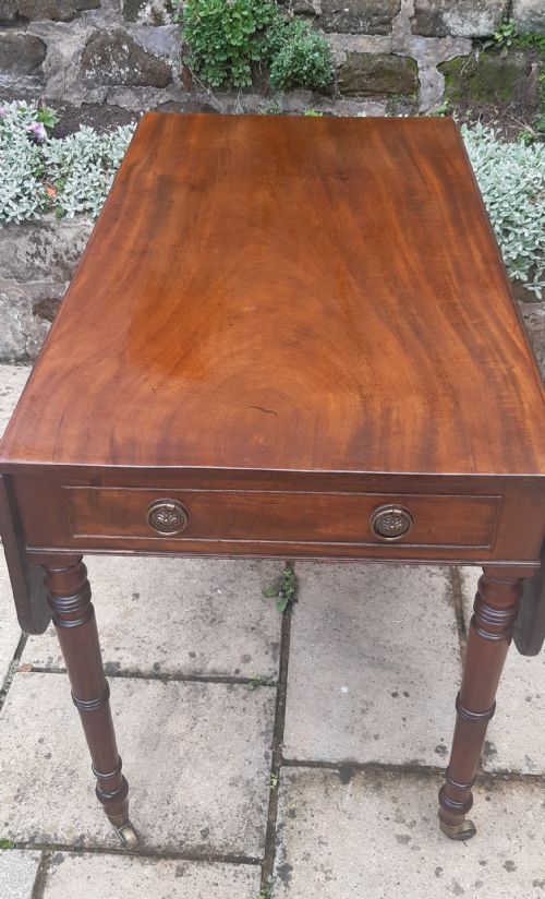 MAHOGANY PEMBROKE DINING TABLE - ADDITIONAL PHOTO 11