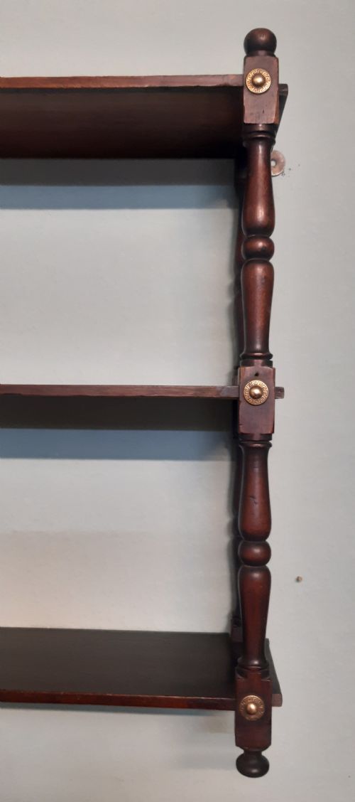 MAHOGANY HANGING SHELVES - ADDITIONAL PHOTO 2