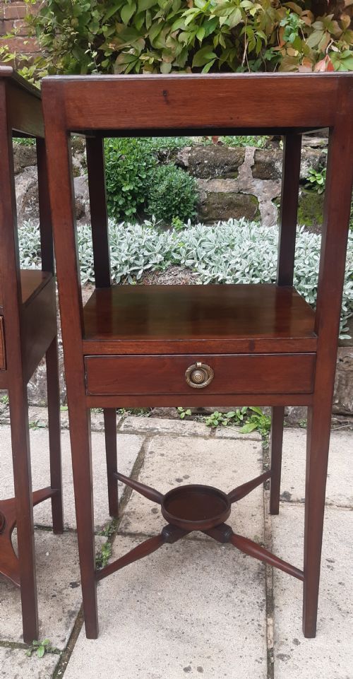 2 BEDSIDE TABLES GEORGIAN MAHOGANY - ADDITIONAL PHOTO 1