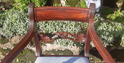 DESK CHAIR REGENCY MAHOGANY - ADDITIONAL PHOTO 1