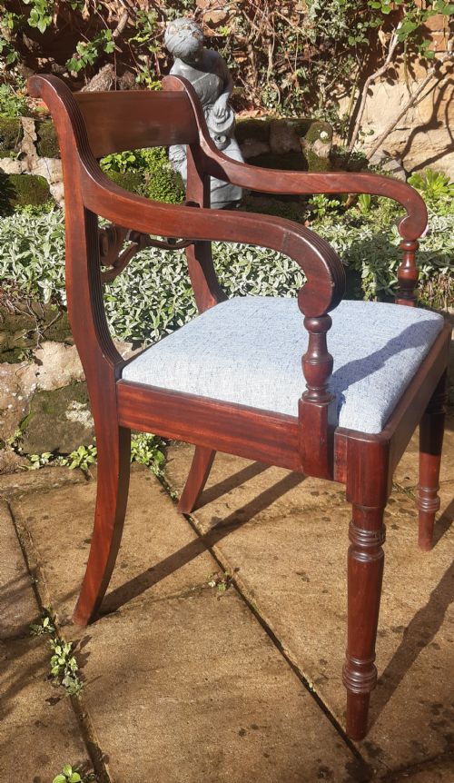 DESK CHAIR REGENCY MAHOGANY - ADDITIONAL PHOTO 2