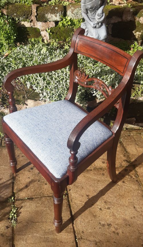 DESK CHAIR REGENCY MAHOGANY - ADDITIONAL PHOTO 3