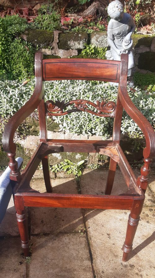 DESK CHAIR REGENCY MAHOGANY - ADDITIONAL PHOTO 5