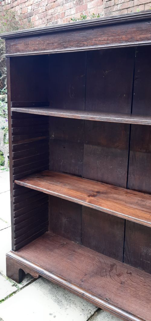 GEORGIAN OAK BOOKCASE - ADDITIONAL PHOTO 4