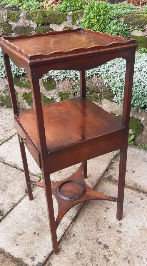 BEDSIDE TABLE MAHOGANY - ADDITIONAL PHOTO 1