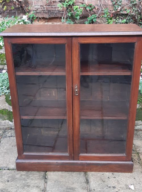 glazed bookcase - CATEGORY: ANTIQUE BOOKCASES - DATED EDWARDIAN