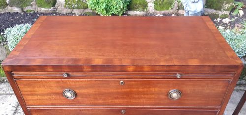 MAHOGANY CHEST OF DRAWERS REGENCY - ADDITIONAL PHOTO 4
