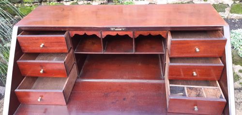 SMALL GEORGIAN 18TH CENTURY BUREAU MAHOGANY - ADDITIONAL PHOTO 5