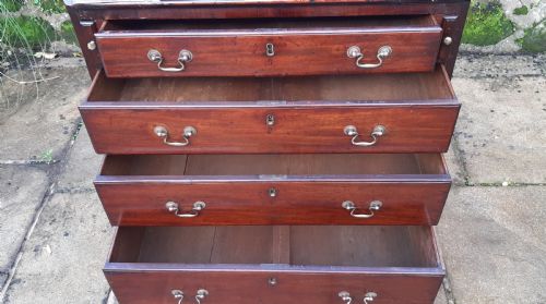 SMALL GEORGIAN 18TH CENTURY BUREAU MAHOGANY - ADDITIONAL PHOTO 7