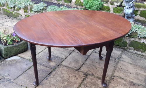 GEORGIAN MAHOGANY DROP LEAF DINING TABLE - ADDITIONAL PHOTO 7