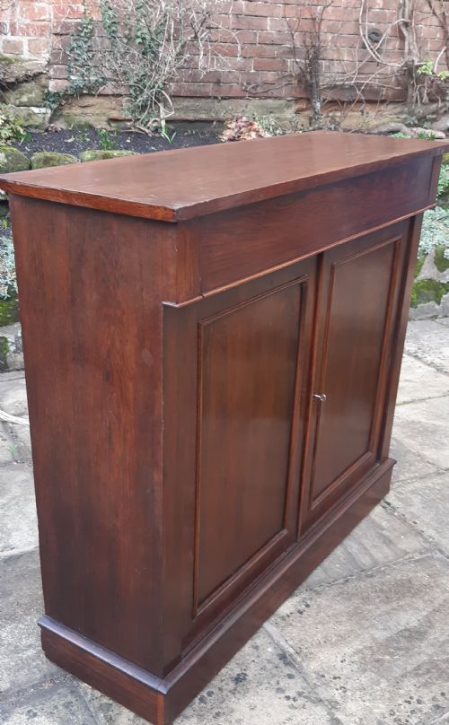 LARGE ROSEWOOD CUPBOARD CHIFFONIER SIDE CABINET - ADDITIONAL PHOTO 2