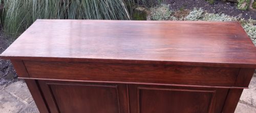 LARGE ROSEWOOD CUPBOARD CHIFFONIER SIDE CABINET - ADDITIONAL PHOTO 8