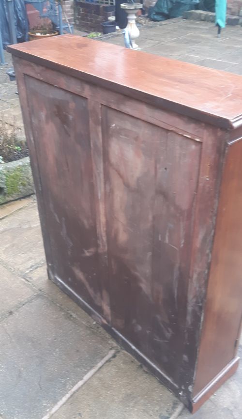 PRETTY GLAZED BOOKCASE MAHOGANY - ADDITIONAL PHOTO 10