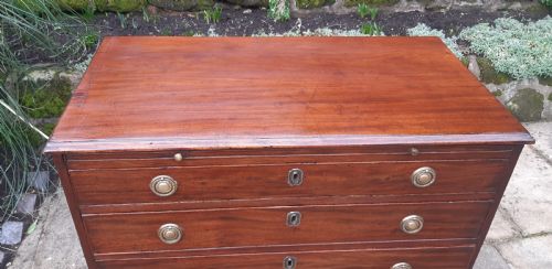 LOVELY GEORGIAN CHEST OF DRAWERS MAHOGANY - ADDITIONAL PHOTO 7