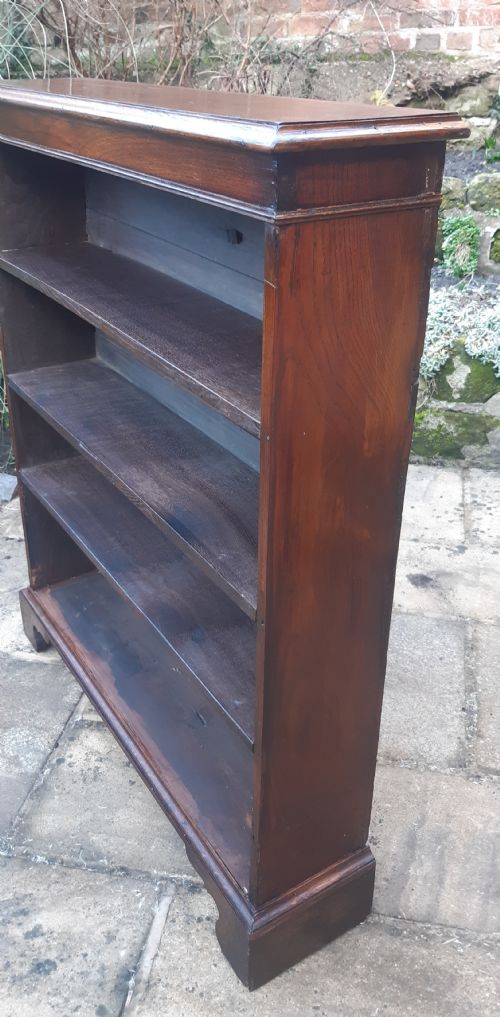 OAK BOOKCASE BOOKSHELF OPEN - ADDITIONAL PHOTO 2