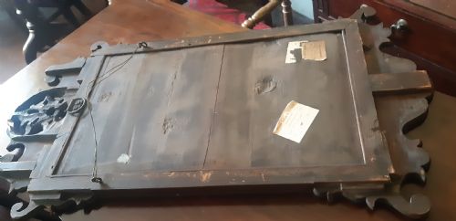 GEORGIAN FRET WALL MIRROR CHIPPENDALE - ADDITIONAL PHOTO 6
