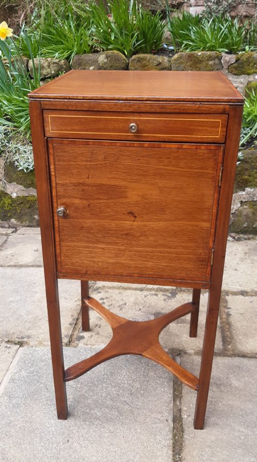 beside cupboard table mahogany - CATEGORY: ANTIQUE CUPBOARDS - DATED EDWARDIAN