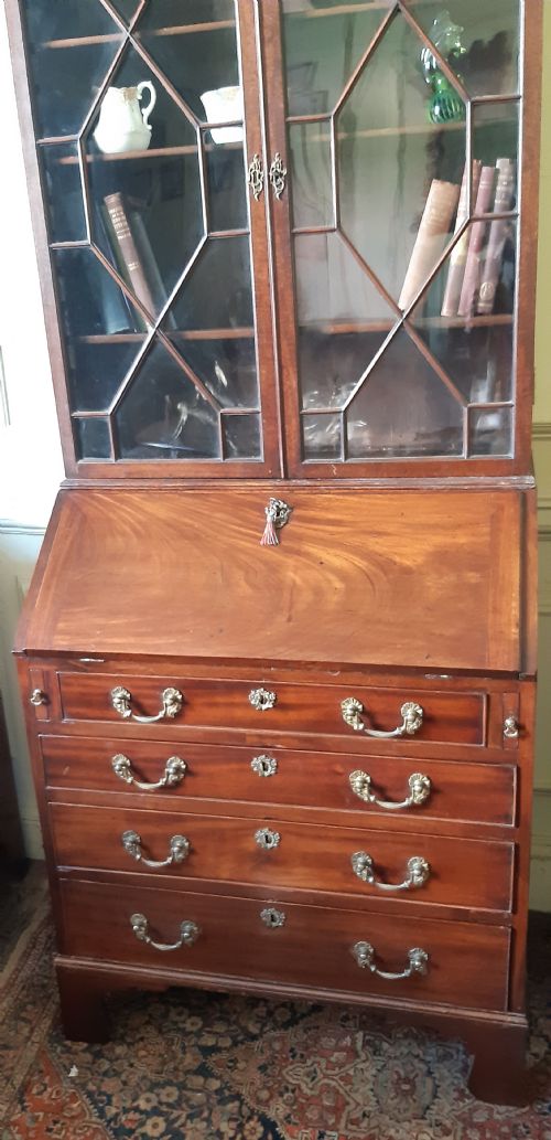 STUNNING SMALL BUREAU BOOKCASE GEORGE 111 - ADDITIONAL PHOTO 3
