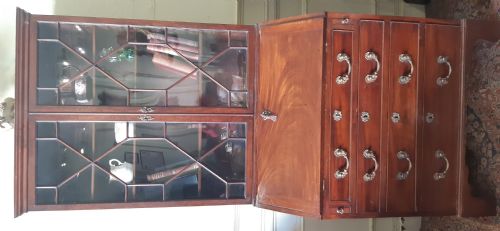 STUNNING SMALL BUREAU BOOKCASE GEORGE 111 - ADDITIONAL PHOTO 5
