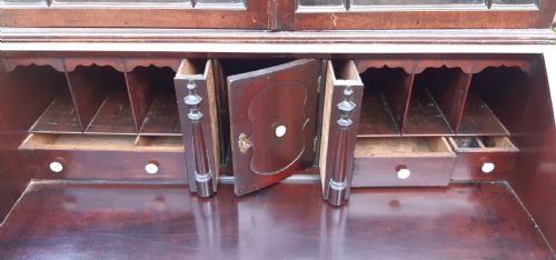 STUNNING SMALL BUREAU BOOKCASE GEORGE 111 - ADDITIONAL PHOTO 9