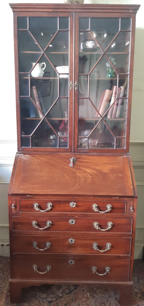 STUNNING SMALL BUREAU BOOKCASE GEORGE 111 - ADDITIONAL PHOTO 12