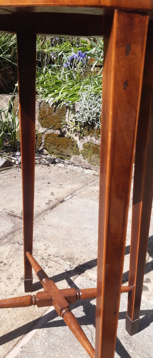 18TH CENTURY GEORGIAN KETTLE LAMP STAND MAHOGANY - ADDITIONAL PHOTO 4