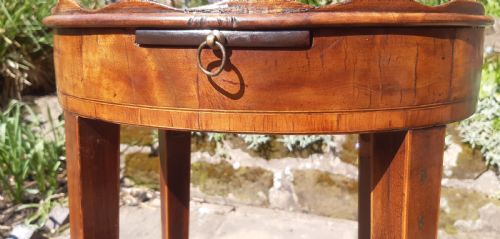 18TH CENTURY GEORGIAN KETTLE LAMP STAND MAHOGANY - ADDITIONAL PHOTO 5