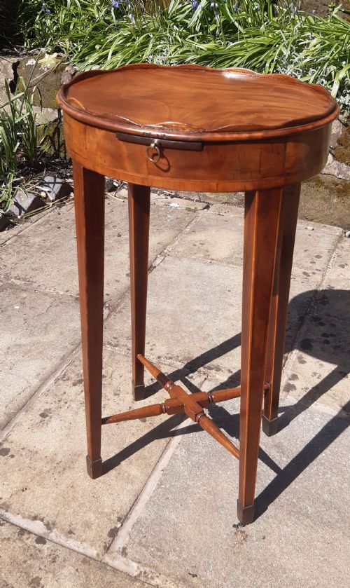 18TH CENTURY GEORGIAN KETTLE LAMP STAND MAHOGANY - ADDITIONAL PHOTO 6