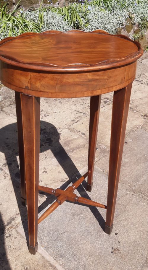 18TH CENTURY GEORGIAN KETTLE LAMP STAND MAHOGANY - ADDITIONAL PHOTO 8