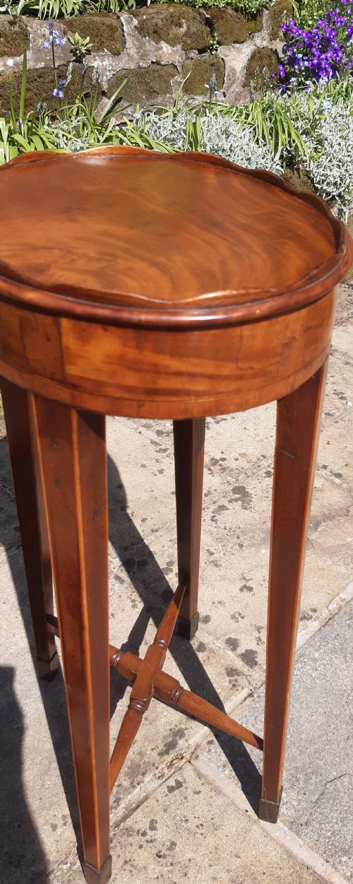 18TH CENTURY GEORGIAN KETTLE LAMP STAND MAHOGANY - ADDITIONAL PHOTO 9