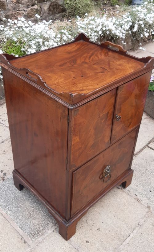 SUPERB GEORGIAN BEDSIDE CUPBOARD - ADDITIONAL PHOTO 2