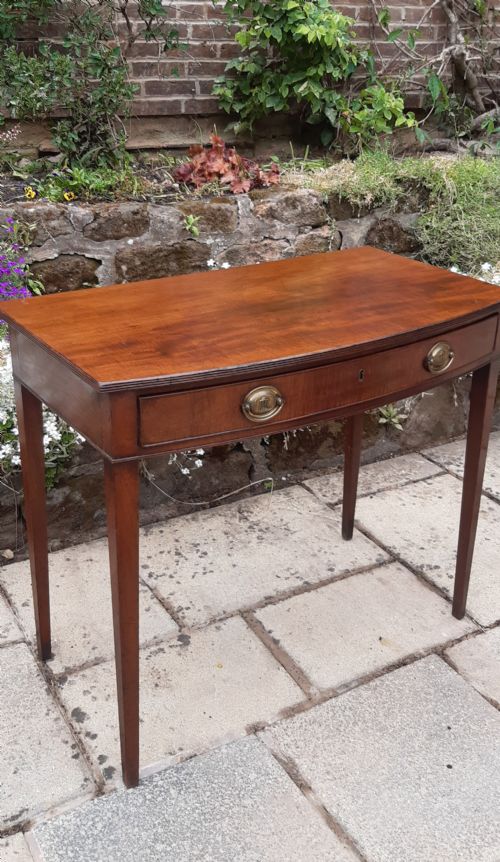 GEORGIAN MAHOGANY DRESSING SIDE WRITING TABLE - ADDITIONAL PHOTO 1