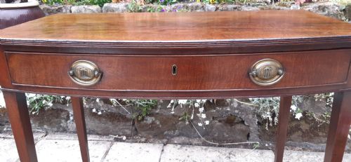 GEORGIAN MAHOGANY DRESSING SIDE WRITING TABLE - ADDITIONAL PHOTO 3