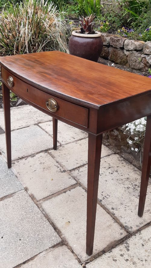 GEORGIAN MAHOGANY DRESSING SIDE WRITING TABLE - ADDITIONAL PHOTO 6