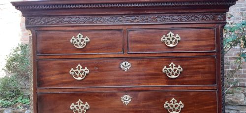 SUPER SMALL CHEST ON CHEST TALLBOY MAHOGANY GEORGIAN - ADDITIONAL PHOTO 3