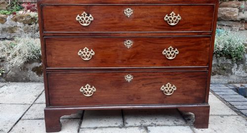 SUPER SMALL CHEST ON CHEST TALLBOY MAHOGANY GEORGIAN - ADDITIONAL PHOTO 7