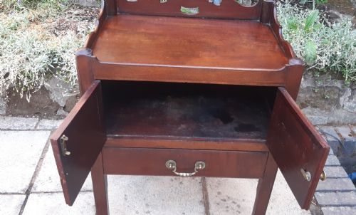 BEDSIDE CUPBOARD COMMODE GEORGIAN - ADDITIONAL PHOTO 5