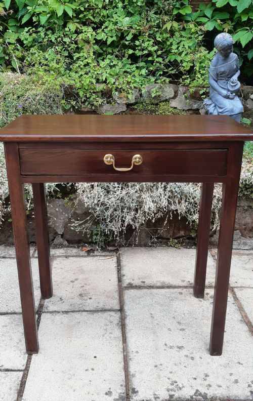 narrow hall side table georgian mahogany - CATEGORY: ANTIQUE TABLES - DATED 18TH CENTURY