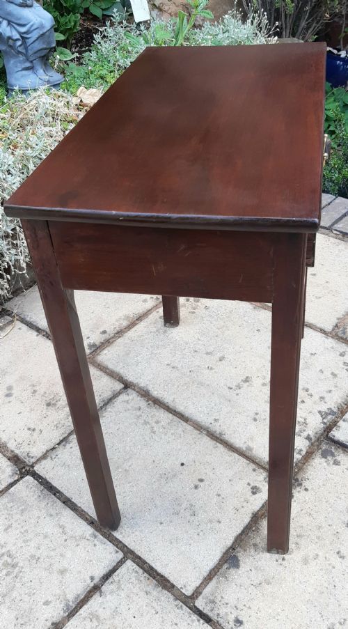 NARROW HALL SIDE TABLE GEORGIAN MAHOGANY - ADDITIONAL PHOTO 2