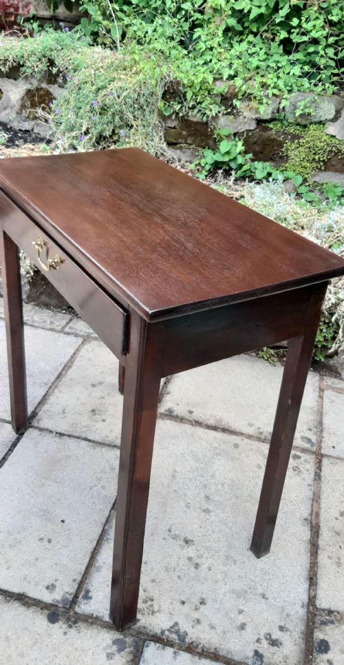 NARROW HALL SIDE TABLE GEORGIAN MAHOGANY - ADDITIONAL PHOTO 3