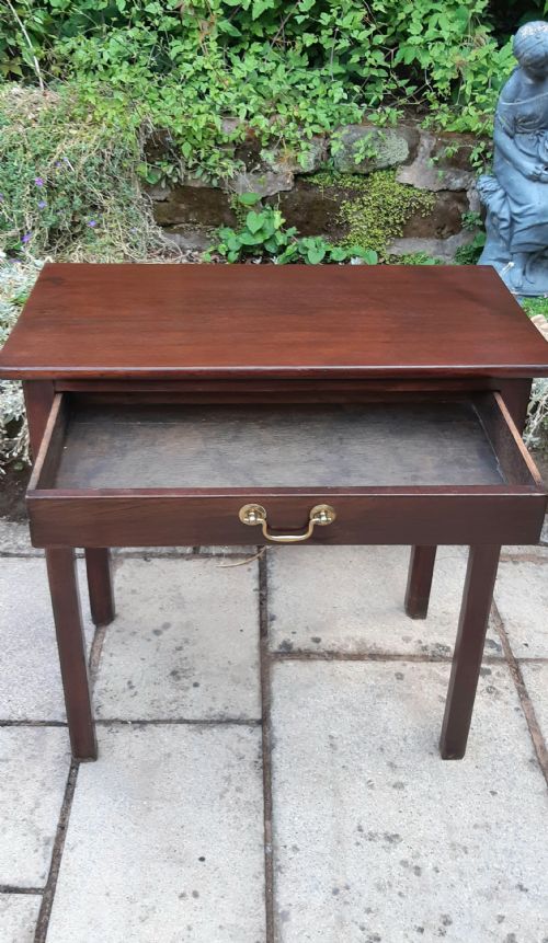 NARROW HALL SIDE TABLE GEORGIAN MAHOGANY - ADDITIONAL PHOTO 4