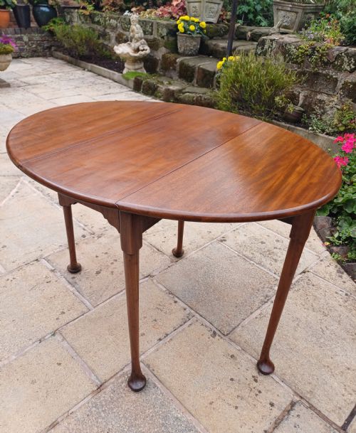 SMALL MAHOGANY DINING TABLE DROP LEAF 19TH CENTURY - ADDITIONAL PHOTO 2