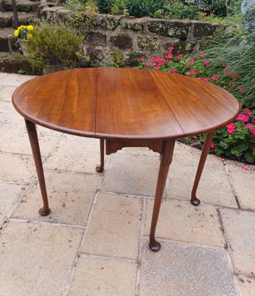 SMALL MAHOGANY DINING TABLE DROP LEAF 19TH CENTURY - ADDITIONAL PHOTO 4