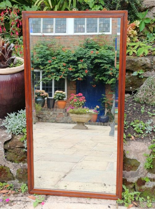 mahogany wall mirror - CATEGORY: ANTIQUE MIRRORS - DATED EDWARDIAN