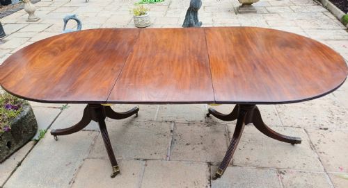 MAHOGANY PEDESTAL 8 SEATER DINING TABLE - ADDITIONAL PHOTO 3
