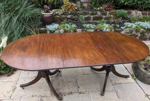 MAHOGANY PEDESTAL 8 SEATER DINING TABLE - ADDITIONAL PHOTO 9