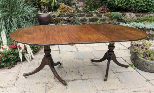 MAHOGANY PEDESTAL 8 SEATER DINING TABLE - ADDITIONAL PHOTO 10