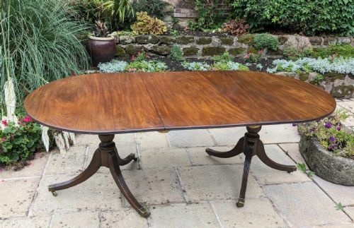 MAHOGANY PEDESTAL 8 SEATER DINING TABLE - ADDITIONAL PHOTO 11